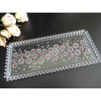 Tortenplatte Walther Glas - Rote Punkte Kaiserkuchenplatte Stollenplatte Kuchenplatte Glastortenplatte Vintage 70Er Jahre Tortenplatte Walther Glas - Rote Punkte Kaiserkuchenplatte Stollenplatte Kuchenplatte Glastortenplatte Vintage 70Er Jahre von IsoKos