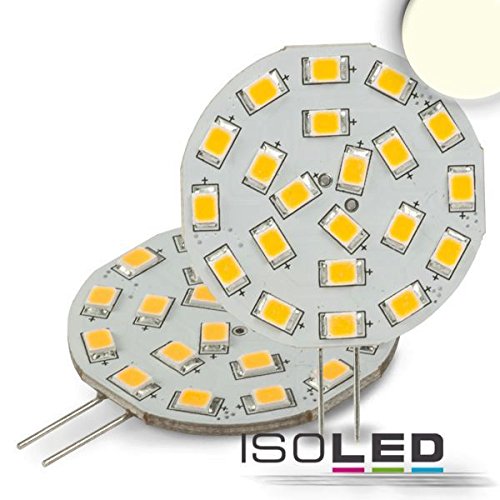IsoLED G4 LED 21SMD, 3W naturweiss, Pin seitlich von IsoLED