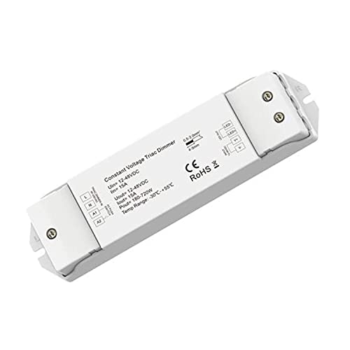 Isoled Sys-Pro Triac Input PWM Dimmer 1 Kanal, 40-230V, 12-48V DC, 15A, weiß von Isoled