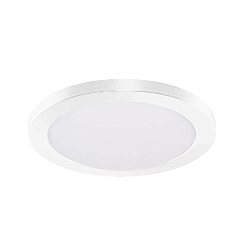 LED Aufbau/Einbauleuchte SLIM FLEX, 6W, Rahmen weiß, Colorswitch 3000/3500/4000K, 120°, Lochausschnitt 55-100mm von IsoLED