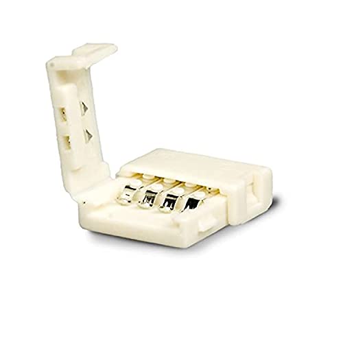 LED Strip Clip-Verbinder 4-polig, RGB, weiß für Breite 10mm von Isoled