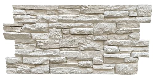 3D Wandpaneele in Klinkeroptik Weiß – PU Wand- & Fassadenverkleidung Ardesia Blancura – 114,5×57,5 cm – Für Innen & Außen – Wärmedämmend & Schlagfest 3D Wandpaneele in Klinkeroptik Weiß – PU Wand- & Fassadenverkleidung Ardesia Blancura – 114,5×57,5 cm – Für Innen & Außen – Wärmedämmend & Schlagfest von Isodeco