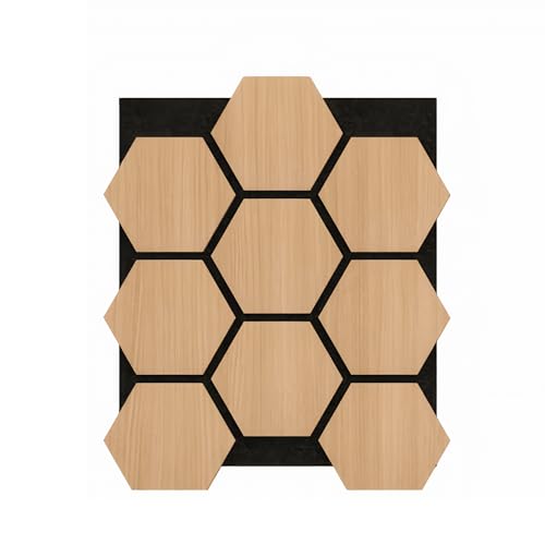 Akustikpaneele Hexagon aus Holz – 76×57 cm | Schalldämmende Wandpaneele für Büro, Kinderzimmer & Gaming | Einfache Montage & stilvolle Deko Akustikpaneele Hexagon aus Holz – 76×57 cm | Schalldämmende Wandpaneele für Büro, Kinderzimmer & Gaming | Einfache Montage & stilvolle Deko von Isodeco