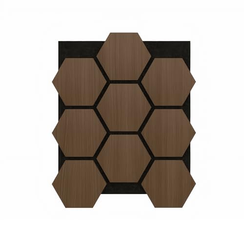 Akustikpaneele Hexagon aus Holz – 76×57 cm | Schalldämmende Wandpaneele für Büro, Kinderzimmer & Gaming | Einfache Montage & stilvolle Deko Akustikpaneele Hexagon aus Holz – 76×57 cm | Schalldämmende Wandpaneele für Büro, Kinderzimmer & Gaming | Einfache Montage & stilvolle Deko von Isodeco