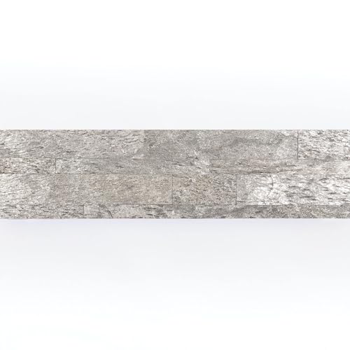 Selbstklebende Naturstein Riemchen Wandverkleidung – Schiefer Silver Shine – 60×15 cm – Modell KN07 | Naturstein-Verblender mit 3M Klebefolie für Küche, Bad & Wohnzimmer Selbstklebende Naturstein Riemchen Wandverkleidung – Schiefer Silver Shine – 60×15 cm – Modell KN07 | Naturstein-Verblender mit 3M Klebefolie für Küche, Bad & Wohnzimmer von Isodeco