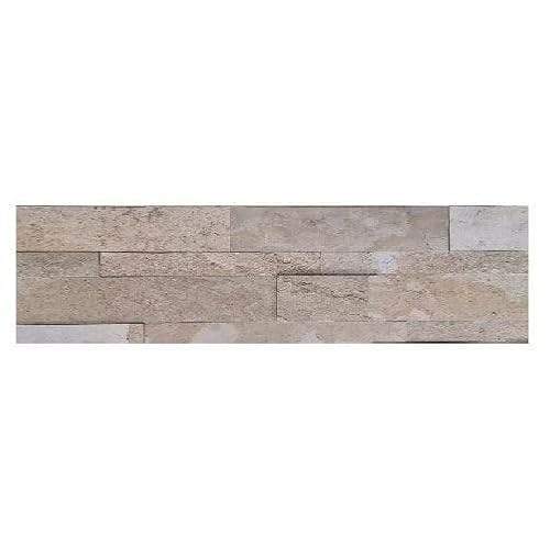 Selbstklebende Natursteinriemchen - Naturstein Verblender Riemchen - Wandpaneel - 60 x 15 cm - Autumn Sand Cream - KN15 Selbstklebende Natursteinriemchen - Naturstein Verblender Riemchen - Wandpaneel - 60 x 15 cm - Autumn Sand Cream - KN15 von Isodeco