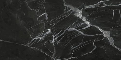 Selbstklebende XL Wandfliese SPC Vinyl – Marmor Nero Marquina Schwarz – 80×40 cm × 6,5 mm – Modell SF05 | 100% Wasserabweisend & kratzfest | Für Bad, Küche & Innenbereich Selbstklebende XL Wandfliese SPC Vinyl – Marmor Nero Marquina Schwarz – 80×40 cm × 6,5 mm – Modell SF05 | 100% Wasserabweisend & kratzfest | Für Bad, Küche & Innenbereich von Isodeco