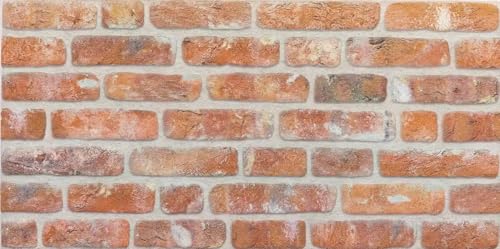 Wandverkleidung Steinoptik | 100 x 50 cm | 3D Effekt Wandpaneele Backstein Hellrot Klinker | EPS Styropor Verblender | Für Innenbereich | Schalldämmend & Wärmedämmend | Ziegelrot | L1902 Wandverkleidung Steinoptik | 100 x 50 cm | 3D Effekt Wandpaneele Backstein Hellrot Klinker | EPS Styropor Verblender | Für Innenbereich | Schalldämmend & Wärmedämmend | Ziegelrot | L1902 von Isodeco
