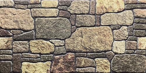 Wandverkleidung Steinoptik | 100 x 50 cm | 3D Effekt Wandpaneele Steinmauer Braun-Beige Mix | EPS Styropor Verblender | Für Innenbereich | Schalldämmend & Wärmedämmend | BT002 Wandverkleidung Steinoptik | 100 x 50 cm | 3D Effekt Wandpaneele Steinmauer Braun-Beige Mix | EPS Styropor Verblender | Für Innenbereich | Schalldämmend & Wärmedämmend | BT002 von Isodeco