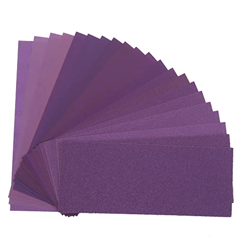 10 Stück lila quadratisches Schleifpapier 230 * 93 mm Nass- und Trockenschleifpapier für Schleifwerkzeuge zum Polieren von Autolacken, P180,1 10 Stück lila quadratisches Schleifpapier 230 * 93 mm Nass- und Trockenschleifpapier für Schleifwerkzeuge zum Polieren von Autolacken, P180,1 von IsolaY
