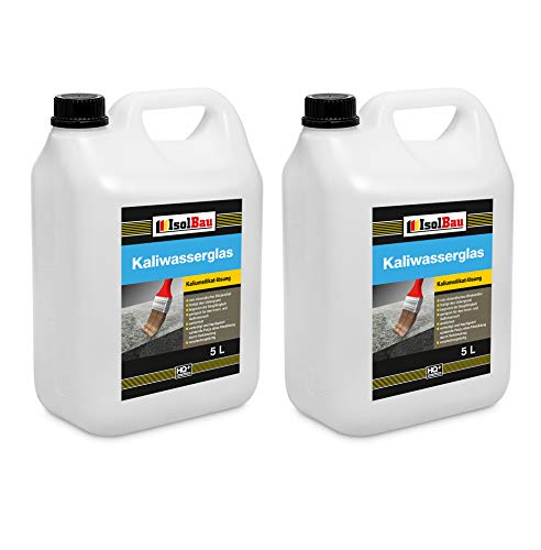 Isolbau Kaliwasserglas 28/30° - 2 x 5 Liter Kaliumsilikat-Lösung als Haftgrund & zur Abdichtung - Wetterfest für Innen- & Außenbereich Isolbau Kaliwasserglas 28/30° - 2 x 5 Liter Kaliumsilikat-Lösung als Haftgrund & zur Abdichtung - Wetterfest für Innen- & Außenbereich von Isolbau