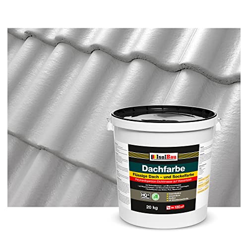 Isolbau Dachfarbe - 20 kg RAL Farbe Fassadenfarbe Nano Dachlack Sockelfarbe Wetterfest - Lösemittelfrei, Wasserdicht, UV-beständig - Steingrau Isolbau Dachfarbe - 20 kg RAL Farbe Fassadenfarbe Nano Dachlack Sockelfarbe Wetterfest - Lösemittelfrei, Wasserdicht, UV-beständig - Steingrau von Isolbau