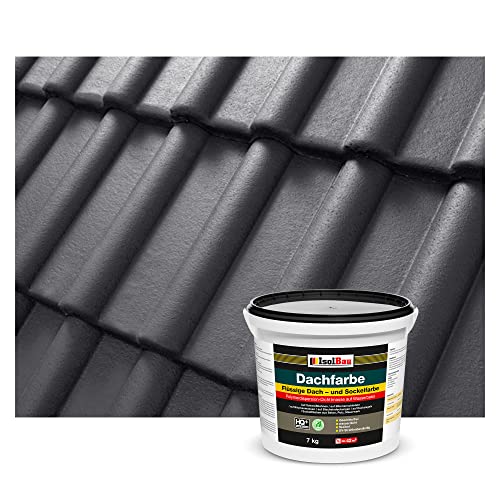 Isolbau Dachfarbe - 7 kg RAL Farbe Fassadenfarbe Nano Dachlack Sockelfarbe auf Wasserbasis - Lösemittelfrei, Wasserdicht, UV-beständig - Anthrazit Isolbau Dachfarbe - 7 kg RAL Farbe Fassadenfarbe Nano Dachlack Sockelfarbe auf Wasserbasis - Lösemittelfrei, Wasserdicht, UV-beständig - Anthrazit von Isolbau