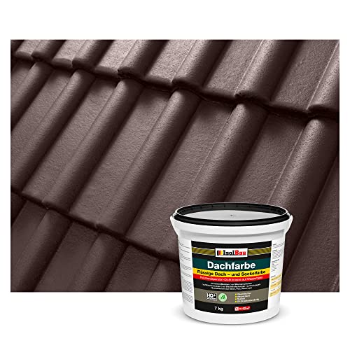 Isolbau Dachfarbe - 7 kg RAL Farbe Fassadenfarbe Nano Dachlack Sockelfarbe auf Wasserbasis - Lösemittelfrei, Wasserdicht, UV-beständig - Braun Isolbau Dachfarbe - 7 kg RAL Farbe Fassadenfarbe Nano Dachlack Sockelfarbe auf Wasserbasis - Lösemittelfrei, Wasserdicht, UV-beständig - Braun von Isolbau
