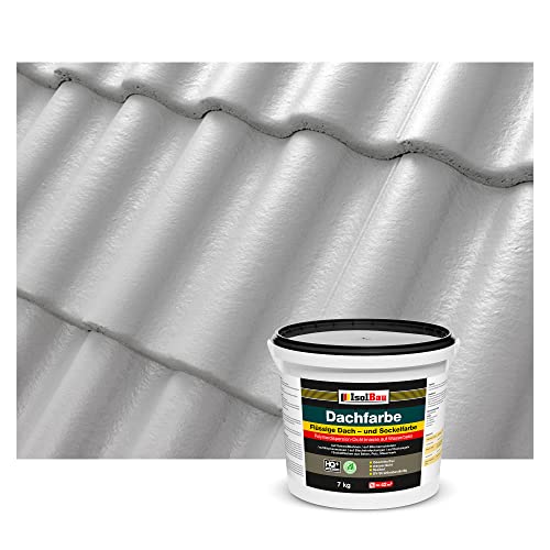 Isolbau Dachfarbe - 7 kg RAL Farbe Fassadenfarbe Nano Dachlack Sockelfarbe auf Wasserbasis - Lösemittelfrei, Wasserdicht, UV-beständig - Steingrau Isolbau Dachfarbe - 7 kg RAL Farbe Fassadenfarbe Nano Dachlack Sockelfarbe auf Wasserbasis - Lösemittelfrei, Wasserdicht, UV-beständig - Steingrau von Isolbau