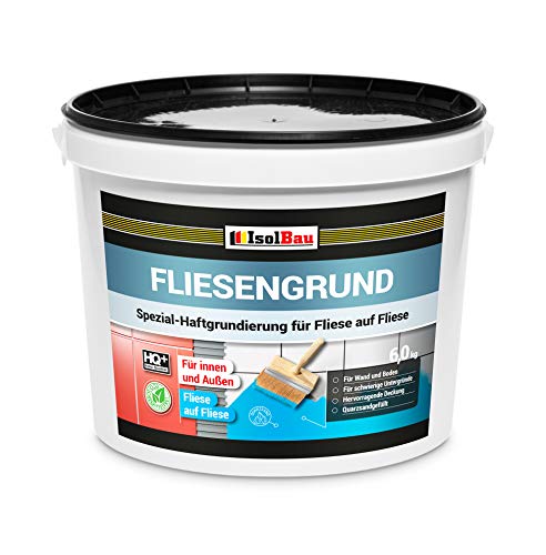 Isolbau Fliesengrund Blau 6 kg - Fliese auf Fliese Grundierung für Wand- & Bodenfliesen im Innen- & Außenbereich von Isolbau