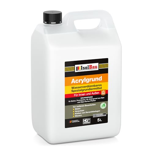 Isolbau Acryl-Grund - 5 L Wasserverdünnbares Grundiermittel für eine professionelle Grundierung Innen & Außen Isolbau Acryl-Grund - 5 L Wasserverdünnbares Grundiermittel für eine professionelle Grundierung Innen & Außen von Isolbau