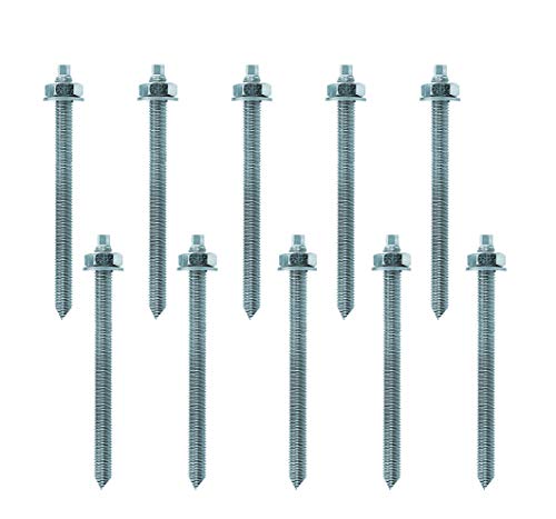 Isolbau Ankerstangen - Gewindestange M8 x 110 mm - Verbundanker verzinkt mit Mutter & Unterlegscheibe - 10 Stück Isolbau Ankerstangen - Gewindestange M8 x 110 mm - Verbundanker verzinkt mit Mutter & Unterlegscheibe - 10 Stück von Isolbau