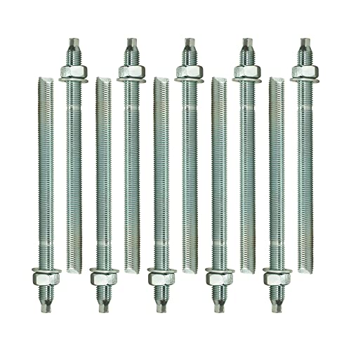 Isolbau Ankerstangen M10 x 170 mm - 10 Stück ETA Zulassung Gewindestange Verbundanker verzinkt mit Mutter & Unterlegscheibe Schwerlast-Anker Schwerlast-dübel Isolbau Ankerstangen M10 x 170 mm - 10 Stück ETA Zulassung Gewindestange Verbundanker verzinkt mit Mutter & Unterlegscheibe Schwerlast-Anker Schwerlast-dübel von Isolbau