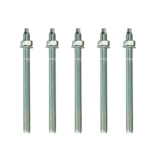 Isolbau Ankerstangen M10 x 190 mm - 5 Stück ETA Zulassung Gewindestange Verbundanker verzinkt mit Mutter & Unterlegscheibe Schwerlast-Anker Schwerlast-dübel Isolbau Ankerstangen M10 x 190 mm - 5 Stück ETA Zulassung Gewindestange Verbundanker verzinkt mit Mutter & Unterlegscheibe Schwerlast-Anker Schwerlast-dübel von Isolbau