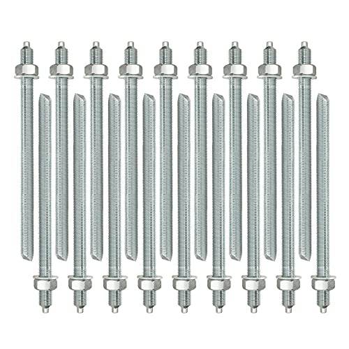 Isolbau Ankerstangen M12 x 220 mm - 20 Stück ETA Zulassung Gewindestange Verbundanker verzinkt mit Mutter & Unterlegscheibe Schwerlast-Anker Schwerlast-dübel Isolbau Ankerstangen M12 x 220 mm - 20 Stück ETA Zulassung Gewindestange Verbundanker verzinkt mit Mutter & Unterlegscheibe Schwerlast-Anker Schwerlast-dübel von Isolbau