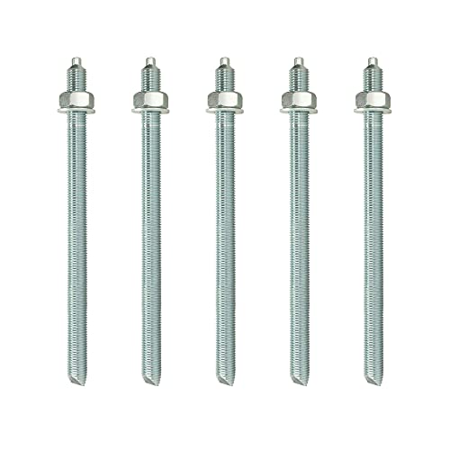 Isolbau Ankerstangen M12 x 220 mm - 5 Stück ETA Zulassung Gewindestange Verbundanker verzinkt mit Mutter & Unterlegscheibe Schwerlast-Anker Schwerlast-dübel Isolbau Ankerstangen M12 x 220 mm - 5 Stück ETA Zulassung Gewindestange Verbundanker verzinkt mit Mutter & Unterlegscheibe Schwerlast-Anker Schwerlast-dübel von Isolbau