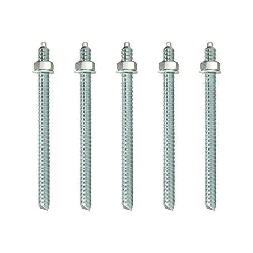 Isolbau Ankerstangen M16 x 260 mm - 5 Stück ETA Zulassung Gewindestange Verbundanker verzinkt mit Mutter & Unterlegscheibe Schwerlast-Anker Schwerlast-dübel Isolbau Ankerstangen M16 x 260 mm - 5 Stück ETA Zulassung Gewindestange Verbundanker verzinkt mit Mutter & Unterlegscheibe Schwerlast-Anker Schwerlast-dübel von Isolbau