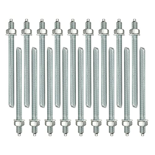Isolbau Ankerstangen M20 x 260 mm - 20 Stück ETA Zulassung Gewindestange Verbundanker verzinkt mit Mutter & Unterlegscheibe Schwerlast-Anker Schwerlast-dübel Isolbau Ankerstangen M20 x 260 mm - 20 Stück ETA Zulassung Gewindestange Verbundanker verzinkt mit Mutter & Unterlegscheibe Schwerlast-Anker Schwerlast-dübel von Isolbau