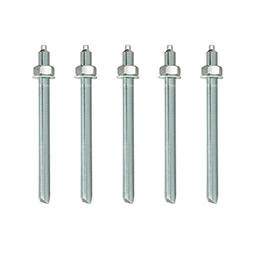 Isolbau Ankerstangen M24 x 300 mm - 5 Stück ETA Zulassung Gewindestange Verbundanker verzinkt mit Mutter & Unterlegscheibe Schwerlast-Anker Schwerlast-dübel Isolbau Ankerstangen M24 x 300 mm - 5 Stück ETA Zulassung Gewindestange Verbundanker verzinkt mit Mutter & Unterlegscheibe Schwerlast-Anker Schwerlast-dübel von Isolbau