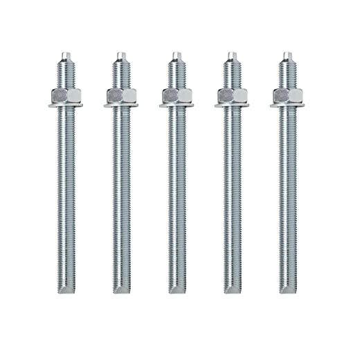 Isolbau Ankerstangen M30 x 380 mm - 5 Stück ETA Zulassung Gewindestange Verbundanker verzinkt mit Mutter & Unterlegscheibe Schwerlast-Anker Schwerlast-dübel Isolbau Ankerstangen M30 x 380 mm - 5 Stück ETA Zulassung Gewindestange Verbundanker verzinkt mit Mutter & Unterlegscheibe Schwerlast-Anker Schwerlast-dübel von Isolbau
