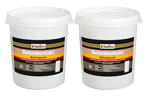 Isolbau Betonkontakt - 50 kg Betongrund zur Grundierung von glatten Untergründen aus Beton und Stahlbeton von Isolbau