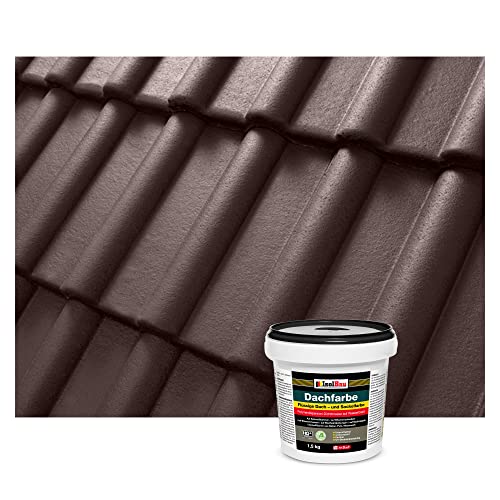 Isolbau Dachfarbe - 1.5 kg RAL Farbe Fassadenfarbe Nano Dachlack Sockelfarbe Wetterfest - Lösemittelfrei, Wasserdicht, UV-beständig - Braun Isolbau Dachfarbe - 1.5 kg RAL Farbe Fassadenfarbe Nano Dachlack Sockelfarbe Wetterfest - Lösemittelfrei, Wasserdicht, UV-beständig - Braun von Isolbau