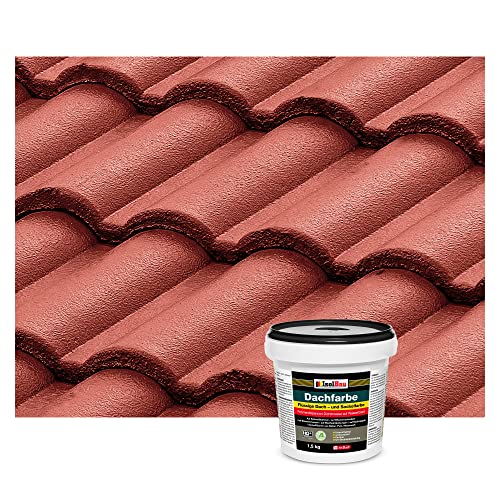Isolbau Dachfarbe - 1.5 kg RAL Farbe Fassadenfarbe Nano Dachlack Sockelfarbe Wetterfest - Lösemittelfrei, Wasserdicht, UV-beständig - Rustikalrot Isolbau Dachfarbe - 1.5 kg RAL Farbe Fassadenfarbe Nano Dachlack Sockelfarbe Wetterfest - Lösemittelfrei, Wasserdicht, UV-beständig - Rustikalrot von Isolbau