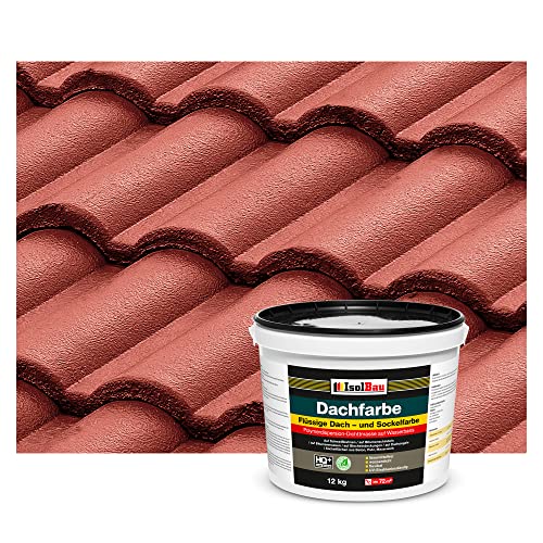 Isolbau Dachfarbe - 12 kg RAL Farbe Fassadenfarbe Nano Dachlack Sockelfarbe Wetterfest - Lösemittelfrei, Wasserdicht, UV-beständig - Rustikalrot Isolbau Dachfarbe - 12 kg RAL Farbe Fassadenfarbe Nano Dachlack Sockelfarbe Wetterfest - Lösemittelfrei, Wasserdicht, UV-beständig - Rustikalrot von Isolbau
