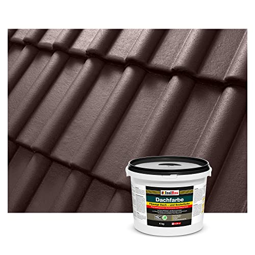 Isolbau Dachfarbe - 4 kg RAL Farbe Fassadenfarbe Nano Dachlack Sockelfarbe Wetterfest - Lösemittelfrei, Wasserdicht, UV-beständig - Braun Isolbau Dachfarbe - 4 kg RAL Farbe Fassadenfarbe Nano Dachlack Sockelfarbe Wetterfest - Lösemittelfrei, Wasserdicht, UV-beständig - Braun von Isolbau