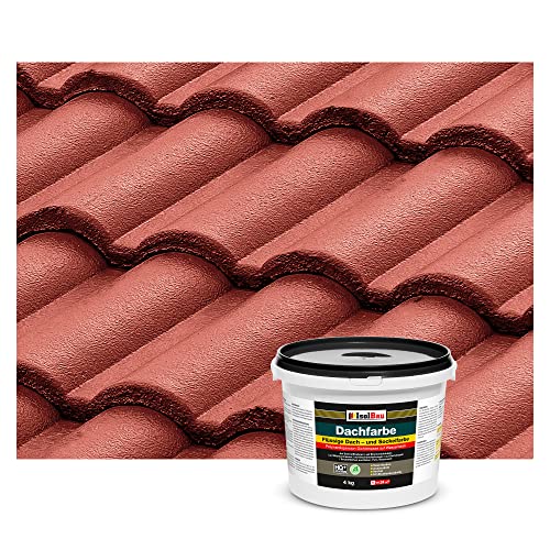 Isolbau Dachfarbe - 4 kg RAL Farbe Fassadenfarbe Nano Dachlack Sockelfarbe Wetterfest - Lösemittelfrei, Wasserdicht, UV-beständig - Rustikalrot Isolbau Dachfarbe - 4 kg RAL Farbe Fassadenfarbe Nano Dachlack Sockelfarbe Wetterfest - Lösemittelfrei, Wasserdicht, UV-beständig - Rustikalrot von Isolbau