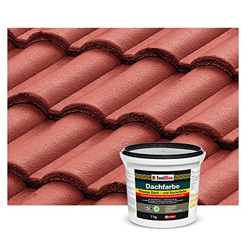 Isolbau Dachfarbe - 7 kg RAL Farbe Fassadenfarbe Nano Dachlack Sockelfarbe Wetterfest - Lösemittelfrei, Wasserdicht, UV-beständig - Rustikalrot Isolbau Dachfarbe - 7 kg RAL Farbe Fassadenfarbe Nano Dachlack Sockelfarbe Wetterfest - Lösemittelfrei, Wasserdicht, UV-beständig - Rustikalrot von Isolbau