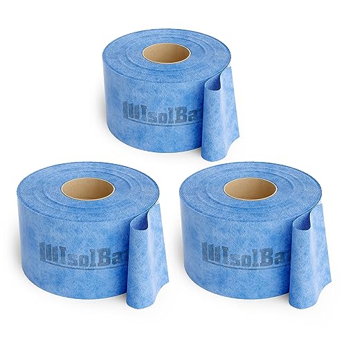 Isolbau Dichtband P3 Blau - 150 m Abdichtband Wasserdichtes Dichtungsband für Sanitär, Dusche, Bad und Fliesen, Balkon und Terrasse, Abdichtung für Innen- & Außenbereich - 120 mm von Isolbau