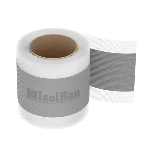 Isolbau Dichtband P2 Grau - 10 m Abdichtband Wasserdichtes Dichtungsband für Sanitär, Dusche, Bad, Fliesen, Balkon und Terrasse, Abdichtung für Innen- & Außenbereich Isolierung - 120 mm von Isolbau