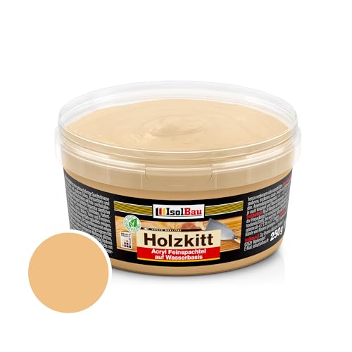 Isolbau - Holz-Spachtelmasse 250 g - Holzspachtel Holzkitt Außen und Innen - Holz-Reparaturspachtel - Holzreparaturmasse - Holz-Fertigspachtel - Schnelltrocknend - Lärche (Nr. 2) Isolbau - Holz-Spachtelmasse 250 g - Holzspachtel Holzkitt Außen und Innen - Holz-Reparaturspachtel - Holzreparaturmasse - Holz-Fertigspachtel - Schnelltrocknend - Lärche (Nr. 2) von Isolbau