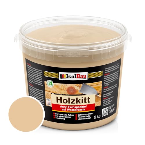 Isolbau - Holz-Spachtelmasse 5 kg - Holzspachtel Holzkitt Außen und Innen - Holz-Reparaturspachtel - Holzreparaturmasse - Holz-Fertigspachtel - Schnelltrocknend - Buche Natur (Nr. 25) Isolbau - Holz-Spachtelmasse 5 kg - Holzspachtel Holzkitt Außen und Innen - Holz-Reparaturspachtel - Holzreparaturmasse - Holz-Fertigspachtel - Schnelltrocknend - Buche Natur (Nr. 25) von Isolbau