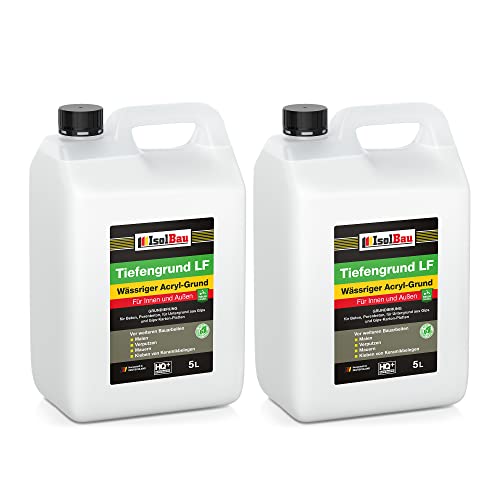 Isolbau Tiefengrund LF - Wässriger Acryl-Grund für Innen & Außen - Tiefgrund für professionelle Grundierung - 10 L Isolbau Tiefengrund LF - Wässriger Acryl-Grund für Innen & Außen - Tiefgrund für professionelle Grundierung - 10 L von Isolbau