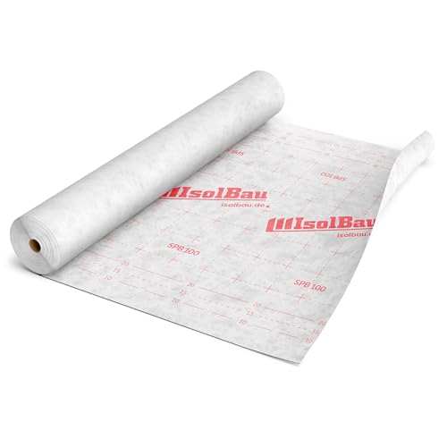 Isolbau Unterspannbahn Dach SPB 100, 75 m² Rolle (1,5 x 50 m) - Dachfolie mit 100 g/m² Flächengewicht - Dampfdurchlässige Unterdeckbahn, wasserdicht und witterungsbeständig von Isolbau