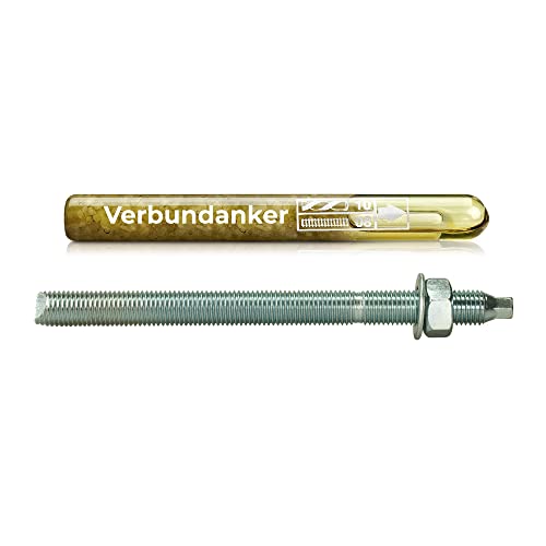 Isolbau Verbundanker Set - Verbundankerpatrone styrolfrei V08 + Ankerstange verzinkt M8 x 110 - ETA/ETAG Zulassung - 1 Stück von Isolbau