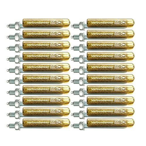 Isolbau Verbundanker Set - Verbundankerpatrone styrolfrei V16 + Ankerstange verzinkt M16 x 190 - ETA/ETAG Zulassung - 20 Stück von Isolbau