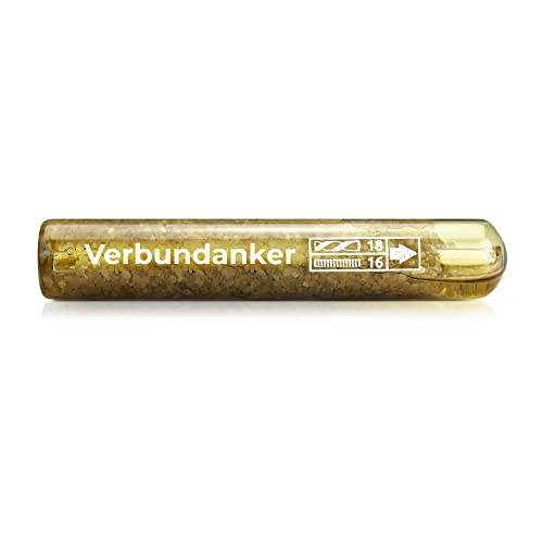 Isolbau Verbundankerpatrone M16 - ETA/ETAG Hochleistungs-Injektionsmörtel Glaspatrone für Gewinde M16, für Beton - 10 Stück Isolbau Verbundankerpatrone M16 - ETA/ETAG Hochleistungs-Injektionsmörtel Glaspatrone für Gewinde M16, für Beton - 10 Stück von Isolbau