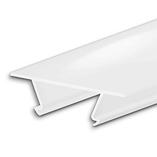 Abdeckung COVER45 opal/satiniert 200 cm für Profil CORNER12 BORDERLESS von Isoled