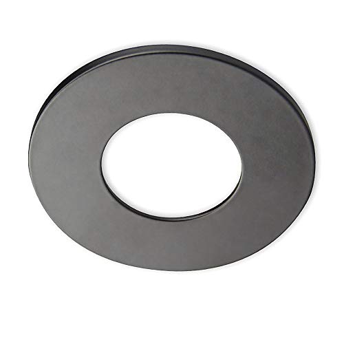 Cover Aluminium RUND für Einbaustrahler Sys-68, Schwarz matt von Isoled