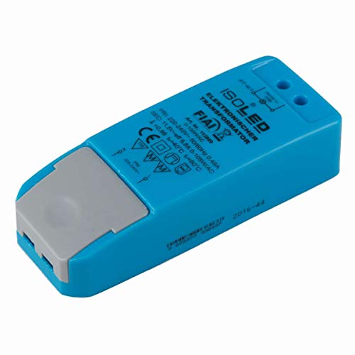 ISOLED LEDTrafo 11.5V/AC 0-105VA dimmbar, Plastik, 105 W, blau, 11.3 x 4.4 x 2.8 cm von Isoled