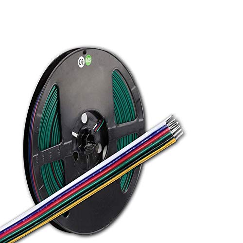 Kabel RGB+W+WW 10m Rolle 6-polig 0.5mm² H03VH-H AWG20 Kabel RGB+W+WW 10m Rolle 6-polig 0.5mm² H03VH-H AWG20 von Isoled